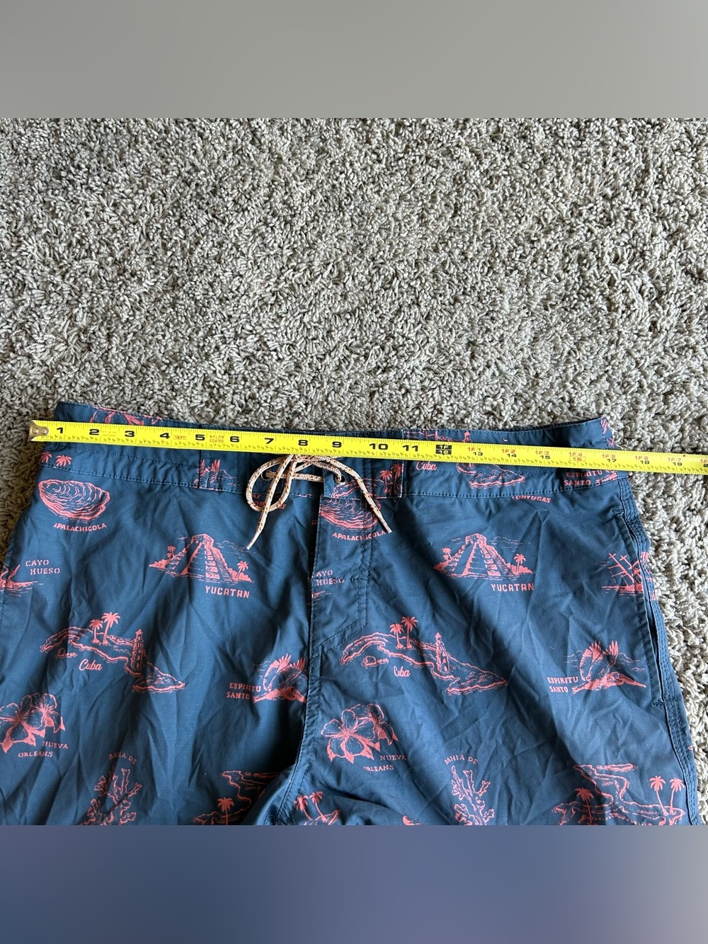 Howler Brothers Mens Buchannon Board Shorts 34x8 Destination Blue Swim Trunks - Picture 7 of 12